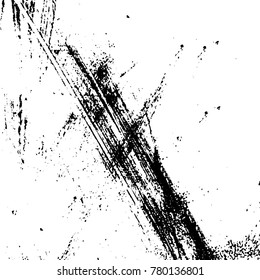 Black and white grunge background. Abstract vector texture of the ink spots. Vintage elements for printing on business cards, posters and design your own