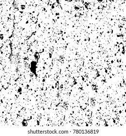 Black and white grunge background. Abstract vector texture of the ink spots. Vintage elements for printing on business cards, posters and design your own