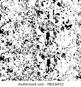 Black and white grunge background. Abstract vector texture of the ink spots. Vintage elements for printing on business cards, posters and design your own