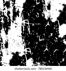 Black and white grunge background. Abstract vector texture of the ink spots. Vintage elements for printing on business cards, posters and design your own