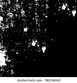 Black and white grunge background. Abstract vector texture of the ink spots. Vintage elements for printing on business cards, posters and design your own