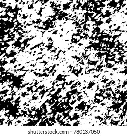 Black and white grunge background. Abstract vector texture of the ink spots. Vintage elements for printing on business cards, posters and design your own