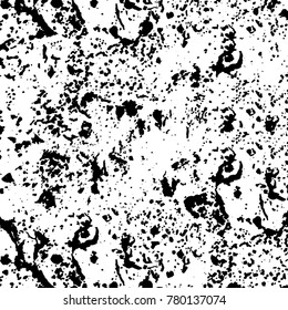 Black and white grunge background. Abstract vector texture of the ink spots. Vintage elements for printing on business cards, posters and design your own