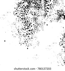 Black and white grunge background. Abstract vector texture of the ink spots. Vintage elements for printing on business cards, posters and design your own