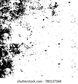 Black and white grunge background. Abstract vector texture of the ink spots. Vintage elements for printing on business cards, posters and design your own