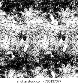 Black and white grunge background. Abstract vector texture of the ink spots. Vintage elements for printing on business cards, posters and design your own