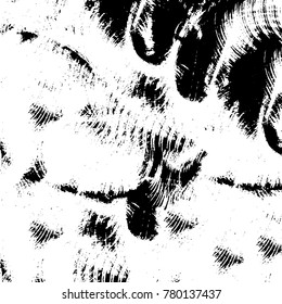 Black and white grunge background. Abstract vector texture of the ink spots. Vintage elements for printing on business cards, posters and design your own