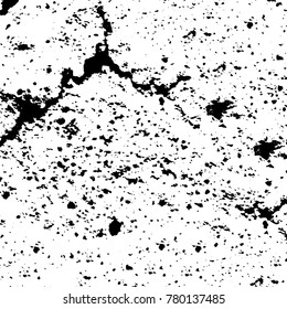 Black and white grunge background. Abstract vector texture of the ink spots. Vintage elements for printing on business cards, posters and design your own