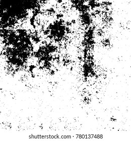Black and white grunge background. Abstract vector texture of the ink spots. Vintage elements for printing on business cards, posters and design your own