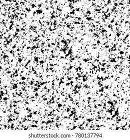 Black and white grunge background. Abstract vector texture of the ink spots. Vintage elements for printing on business cards, posters and design your own