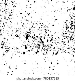 Black and white grunge background. Abstract vector texture of the ink spots. Vintage elements for printing on business cards, posters and design your own