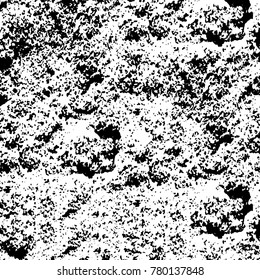 Black and white grunge background. Abstract vector texture of the ink spots. Vintage elements for printing on business cards, posters and design your own