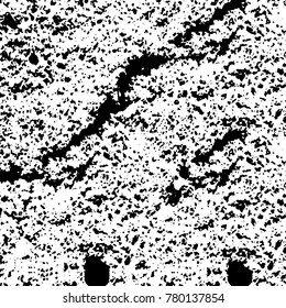 Black and white grunge background. Abstract vector texture of the ink spots. Vintage elements for printing on business cards, posters and design your own