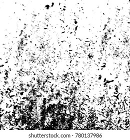 Black and white grunge background. Abstract vector texture of the ink spots. Vintage elements for printing on business cards, posters and design your own