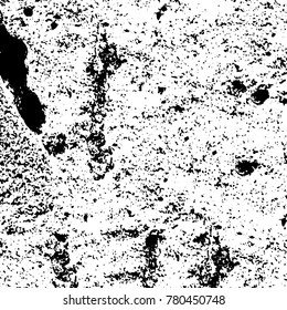 Black and white grunge background. Abstract vector texture of the ink spots. Vintage elements for printing on business cards, posters and design your own