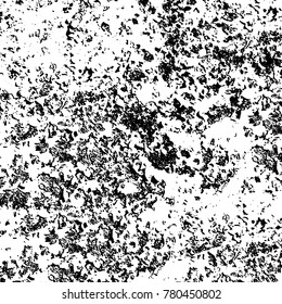 Black and white grunge background. Abstract vector texture of the ink spots. Vintage elements for printing on business cards, posters and design your own