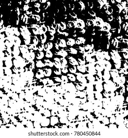 Black and white grunge background. Abstract vector texture of the ink spots. Vintage elements for printing on business cards, posters and design your own