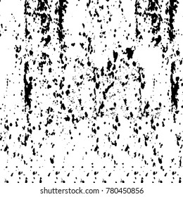 Black and white grunge background. Abstract vector texture of the ink spots. Vintage elements for printing on business cards, posters and design your own