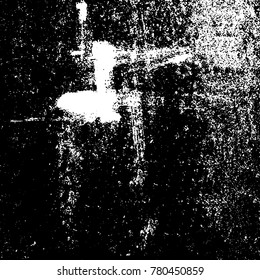 Black and white grunge background. Abstract vector texture of the ink spots. Vintage elements for printing on business cards, posters and design your own