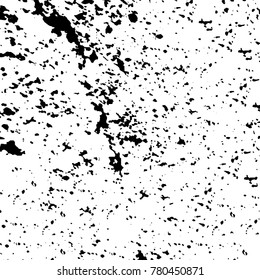 Black and white grunge background. Abstract vector texture of the ink spots. Vintage elements for printing on business cards, posters and design your own