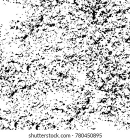 Black and white grunge background. Abstract vector texture of the ink spots. Vintage elements for printing on business cards, posters and design your own