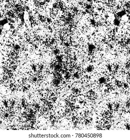 Black and white grunge background. Abstract vector texture of the ink spots. Vintage elements for printing on business cards, posters and design your own