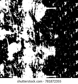 Black and white grunge background. Abstract vector texture of the ink spots. Vintage elements for printing on business cards, posters and design your own