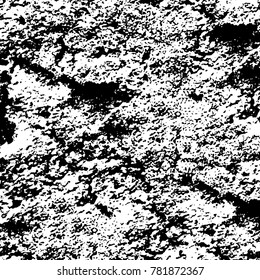 Black and white grunge background. Abstract vector texture of the ink spots. Vintage elements for printing on business cards, posters and design your own