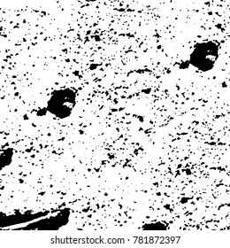 Black and white grunge background. Abstract vector texture of the ink spots. Vintage elements for printing on business cards, posters and design your own