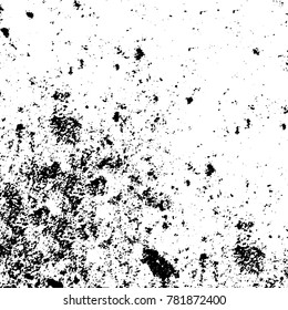 Black and white grunge background. Abstract vector texture of the ink spots. Vintage elements for printing on business cards, posters and design your own