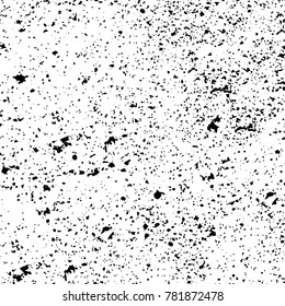 Black and white grunge background. Abstract vector texture of the ink spots. Vintage elements for printing on business cards, posters and design your own