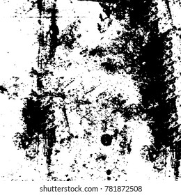 Black and white grunge background. Abstract vector texture of the ink spots. Vintage elements for printing on business cards, posters and design your own