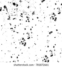 Black and white grunge background. Abstract vector texture of the ink spots. Vintage elements for printing on business cards, posters and design your own
