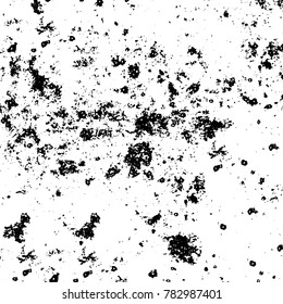 Black and white grunge background. Abstract vector texture of the ink spots. Vintage elements for printing on business cards, posters and design your own