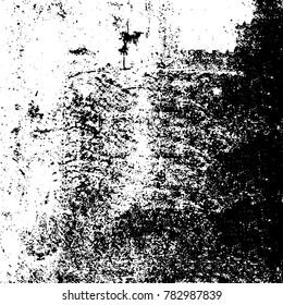 Black and white grunge background. Abstract vector texture of the ink spots. Vintage elements for printing on business cards, posters and design your own