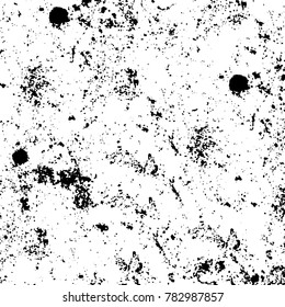 Black and white grunge background. Abstract vector texture of the ink spots. Vintage elements for printing on business cards, posters and design your own