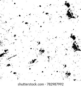 Black and white grunge background. Abstract vector texture of the ink spots. Vintage elements for printing on business cards, posters and design your own