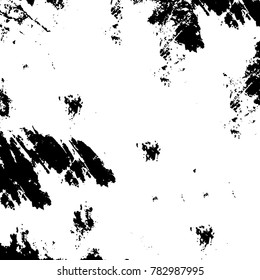 Black and white grunge background. Abstract vector texture of the ink spots. Vintage elements for printing on business cards, posters and design your own