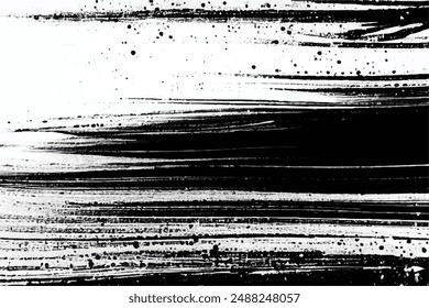 Black and white Grunge Background. Grunge Brush strokes texture. Black grunge vector texture Vector brush stroke texture. Distressed uneven grunge background. Abstract distressed vector illustration.