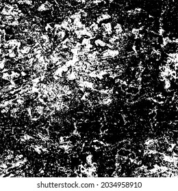 Black and white grunge background. Dirty pattern of scratches, dirt, dust