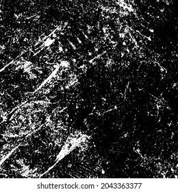 Fondo negro y blanco. Patrón sucio de arañazos, suciedad, polvo