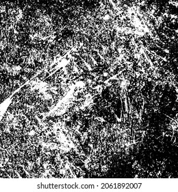 Black and white grunge background. Dirty pattern of scratches, dirt, dust