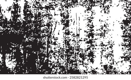 Black and white Grunge background. Dirty and damaged backdrop. Grunge black and white pattern. Monochrome particles abstract texture. EPS10.