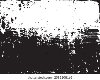 Black and white Grunge background. Dirty and damaged backdrop. Grunge black and white pattern. Monochrome particles abstract texture. EPS10.