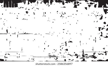 Black and white Grunge background. Dirty and damaged backdrop. Grunge black and white pattern. Monochrome particles abstract texture. EPS10.