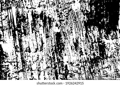 Black and white grunge background. Monochrome texture of wear, ruin, horror, dirt. The ink-stained surface is old