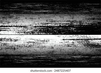 Black and white Grunge Background. Grunge overlay layer. Abstract black and white vector background. Monochrome vintage surface with dirty pattern in cracks, spots, dots. 