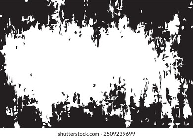 Black and white Grunge Background. Grunge overlay layer. Abstract black and white vector background. Monochrome particles abstract texture. 