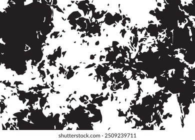Black and white Grunge Background. Grunge overlay layer. Abstract black and white vector background. Monochrome particles abstract texture. 
