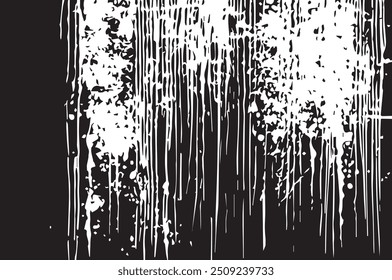 Black and white Grunge Background. Grunge overlay layer. Abstract black and white vector background. Monochrome particles abstract texture. 